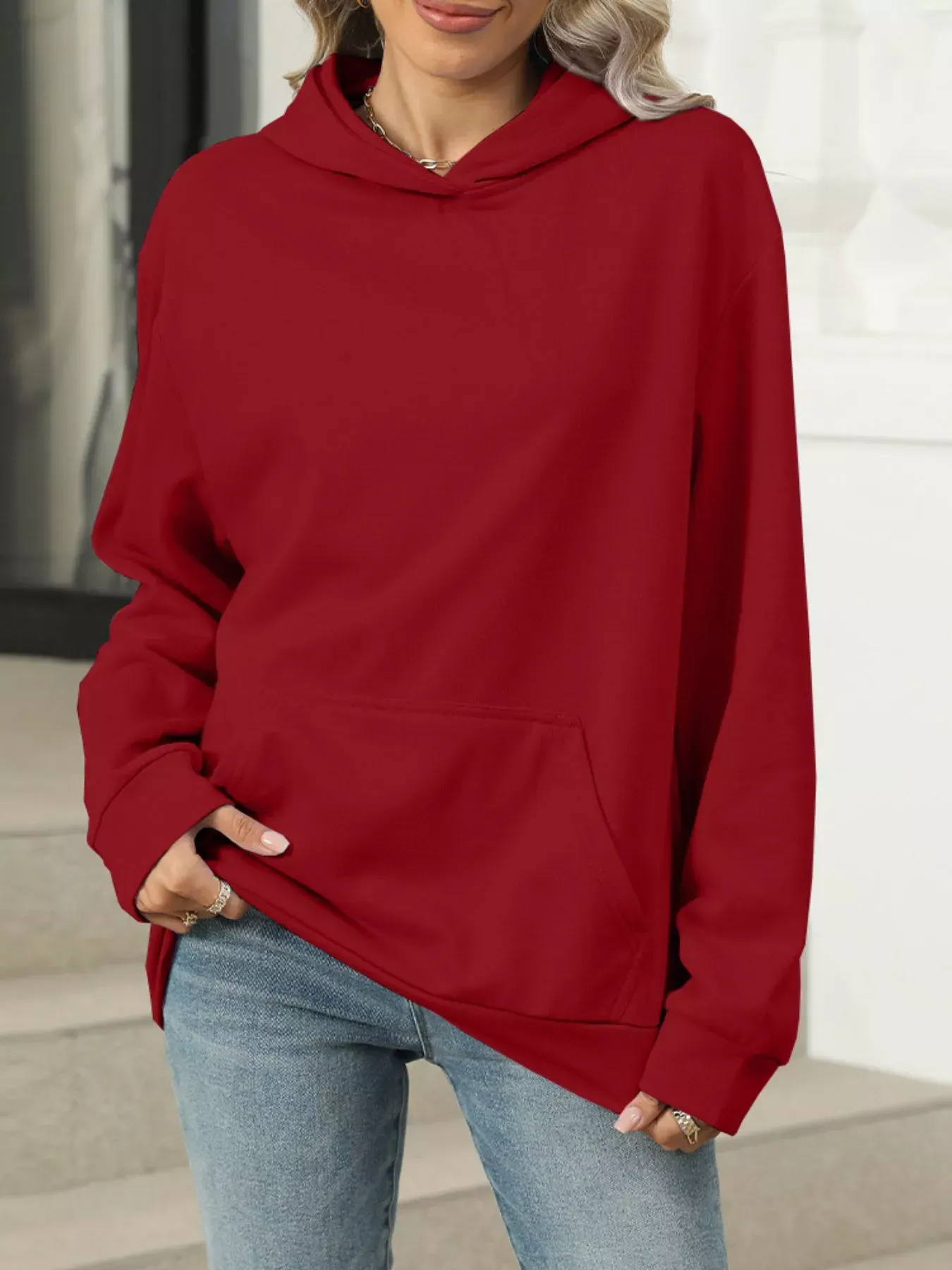 Kangaroo Pocket Long Sleeve Hoodie